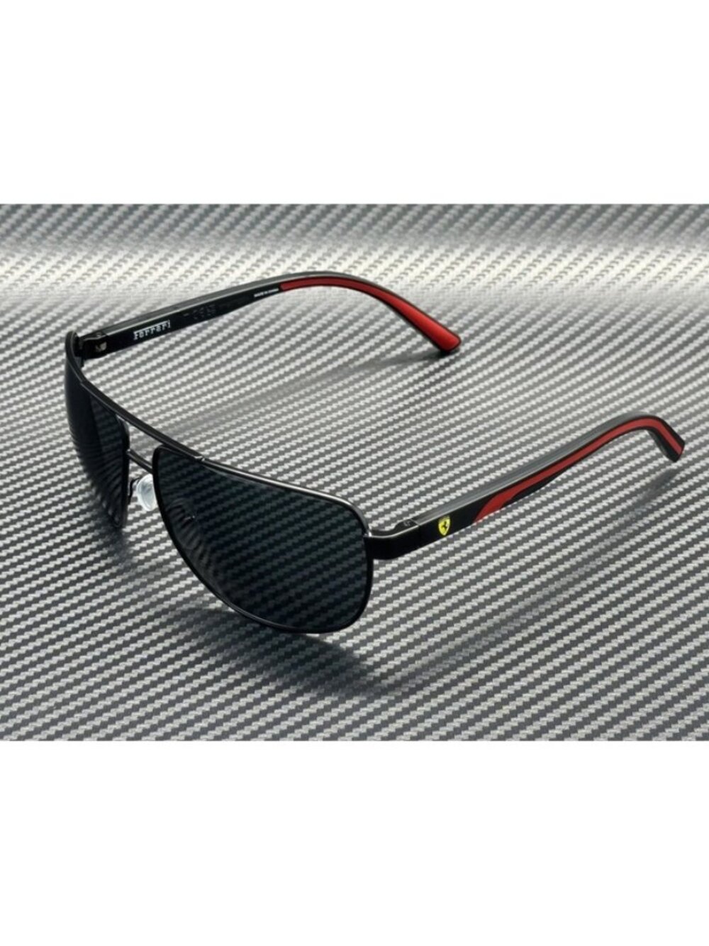 New Ferrari Men Matte Black Sunglasses 64-14-135